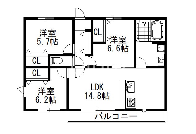 グリーンサム大久保IIの間取り