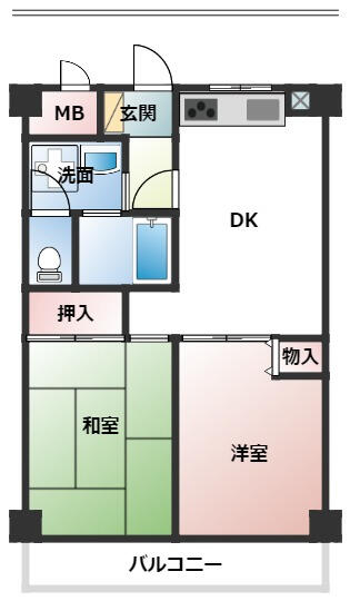 ヴェルエール南流山の間取り