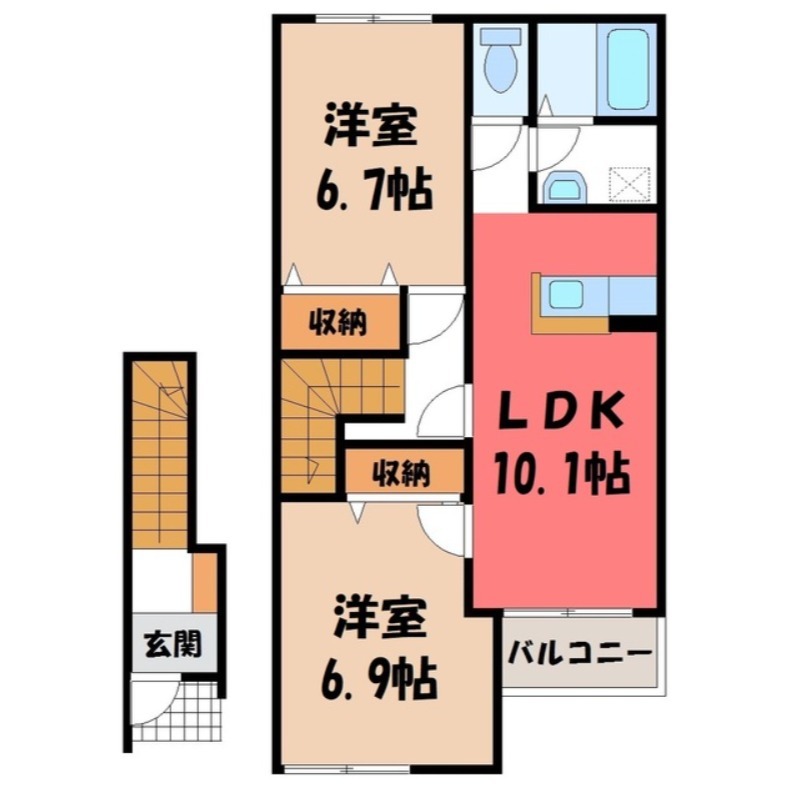 サニークローバーの間取り