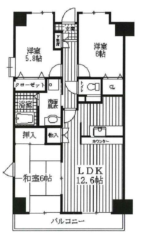 クエスタ柏の間取り