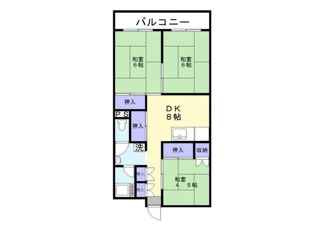 東久留米市前沢のマンションの間取り