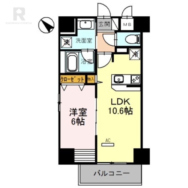 守口市祝町のマンションの間取り