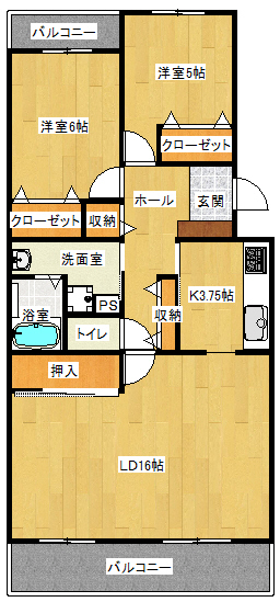 カーサグランデ並木の間取り