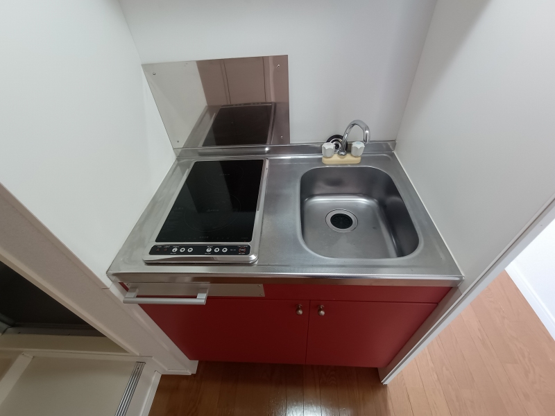 キッチン　コンロは2口コンロです。