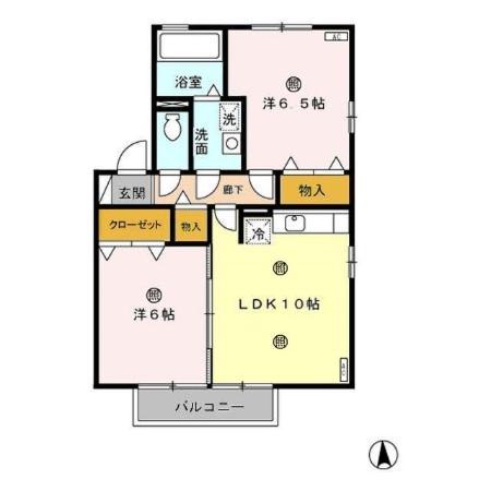 アルシオーネBの間取り