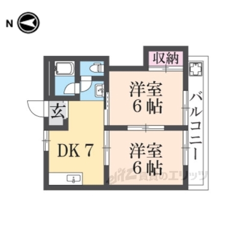 荒川マンションの間取り写真