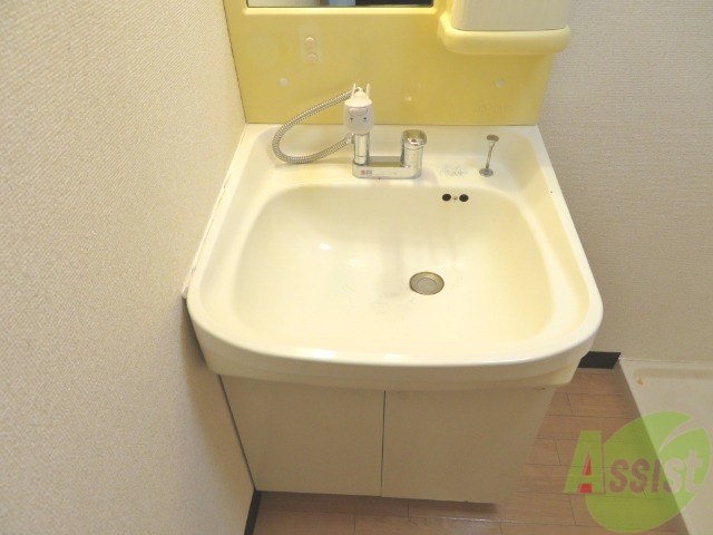 洗面設備　シャンプードレッサーが付いてるのはとても嬉しいですね