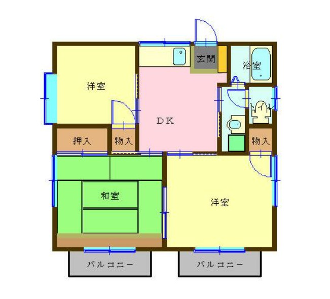 セントハウス 2号棟の間取り写真