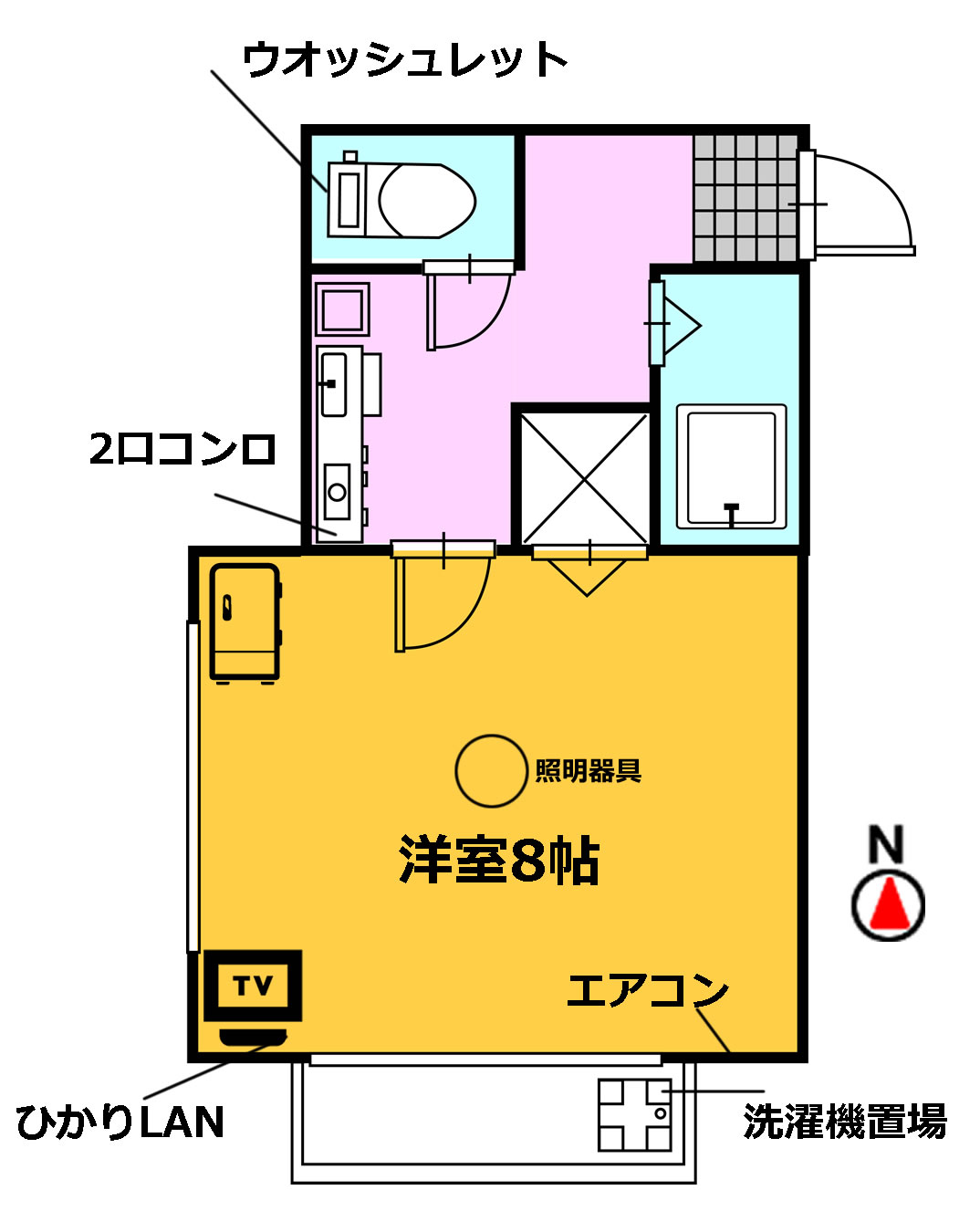 コーポフォレストの間取り