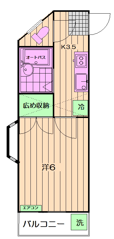 ベルコート今川の間取り