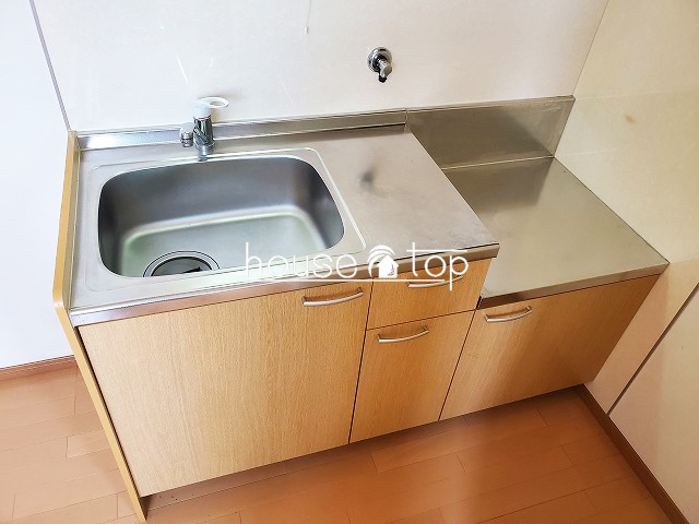 キッチン　2口ガスコンロ設置可能