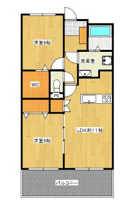 地下鉄七隈線 次郎丸駅 徒歩27分 5階建 築24年の間取り写真