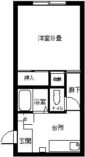 ニューハイツＢ号棟の間取り