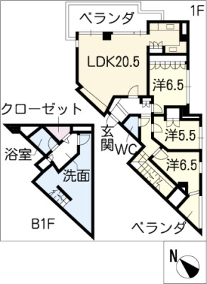 Ns21やごとの間取り