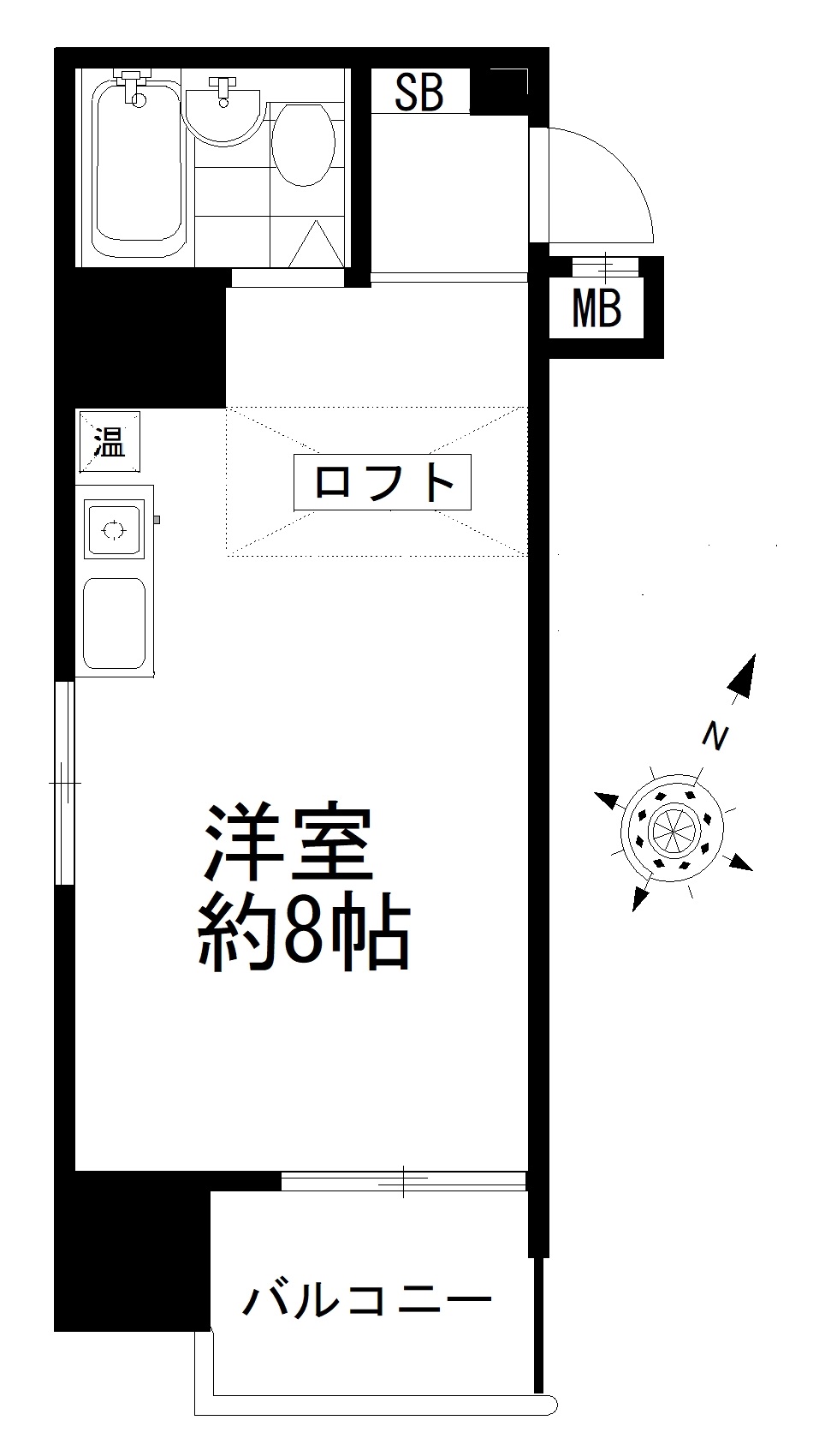 ロマネスク六本松第3の間取り