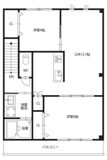 ピースリベルタ 川内北原の間取り