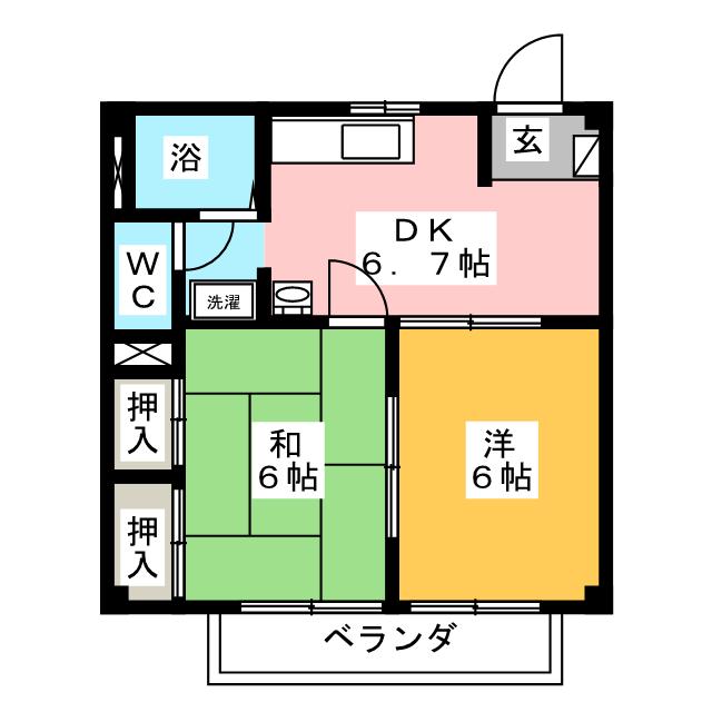 サンコーポ三園の間取り