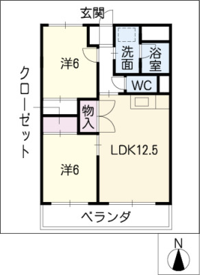 レージュ長久手の間取り