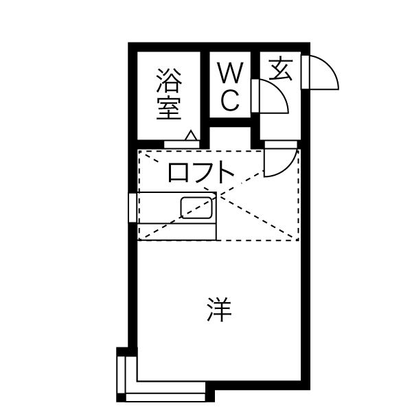 札幌市手稲区曙三条のアパートの間取り