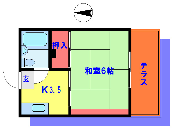 東京都足立区梅島３（アパート）の賃貸物件の間取り