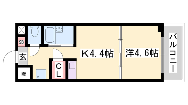 土井ハイツ北条口の間取り