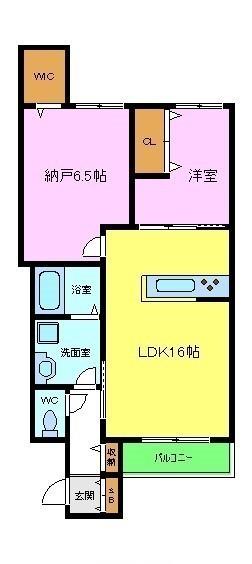 エフイー大阪狭山の間取り