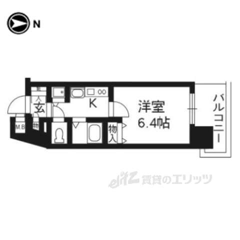 プレサンス京都駅前千都の間取り写真