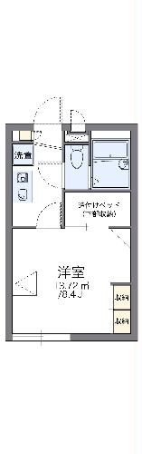 レオパレスＴＫＮIIの間取り