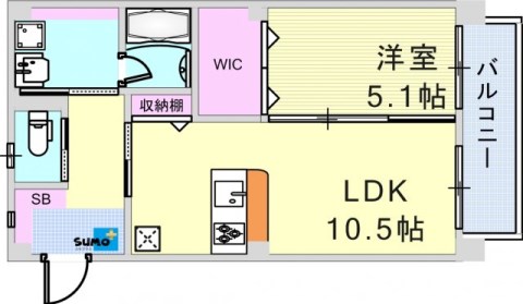 A-CUBE HONMACHIの間取り