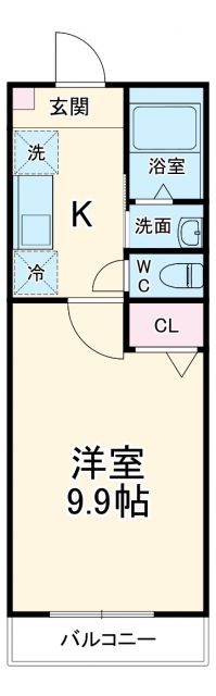 船橋市西習志野のアパートの間取り