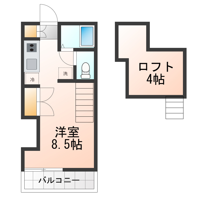 レモンハウス桧町の間取り