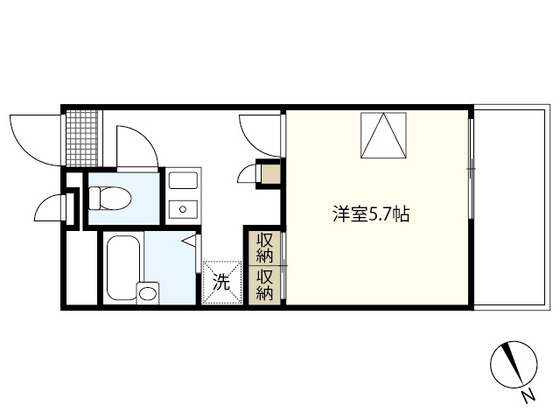 広島市安芸区矢野東のマンションの間取り