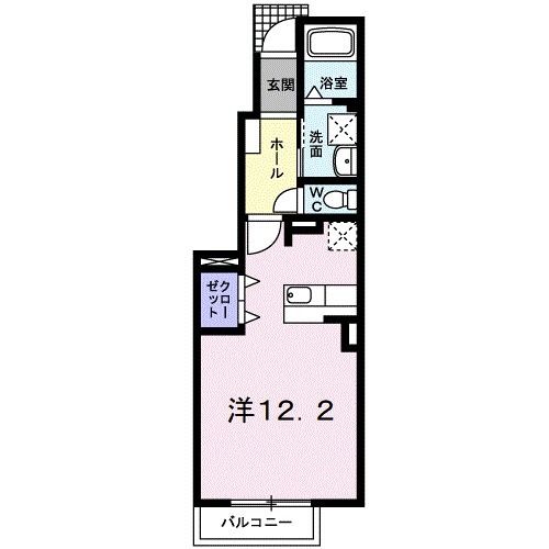 八戸市長者のアパートの間取り