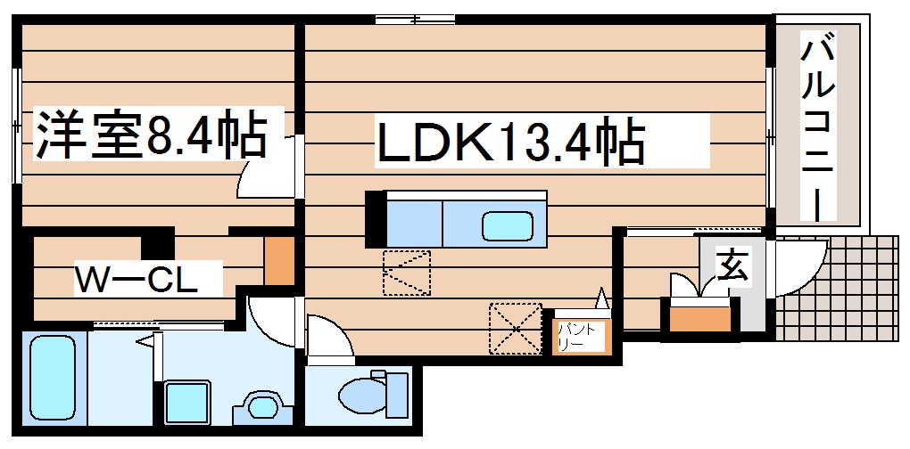 サンシャインVの間取り