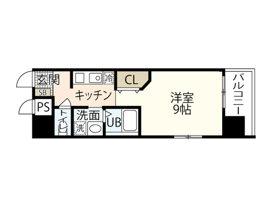 広島市中区本川町のマンションの間取り