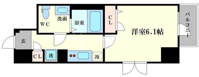 エグゼ天王寺IIの間取り