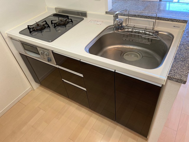 キッチン　2口ガスコンロ