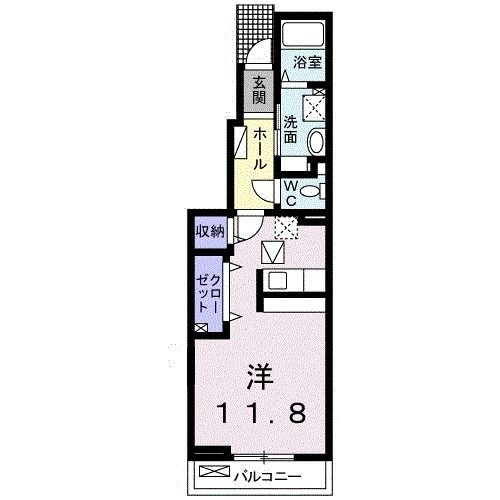 大崎市古川米倉のアパートの間取り