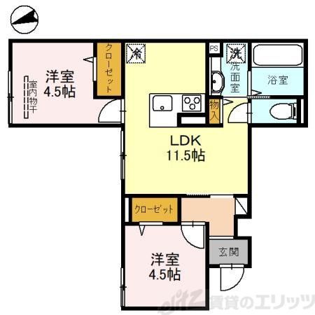 （仮）D-ROOM島本町桜井5丁目PJの間取り