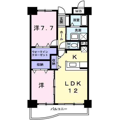 ラフレシールＡの間取り