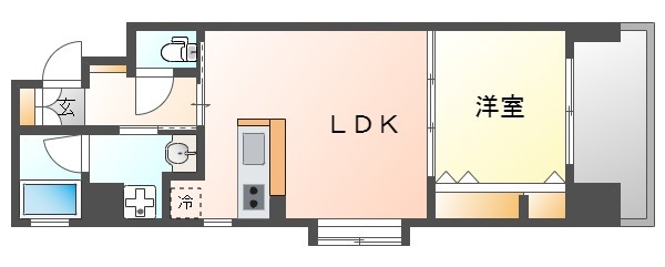 広島市中区舟入中町のマンションの間取り