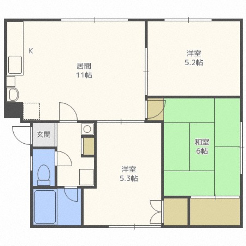 第２コーポ栄の間取り