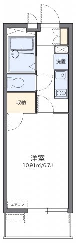 レオパレス田面の間取り