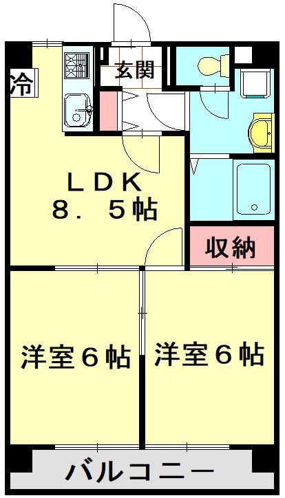 エクスバルエターナルＮの間取り