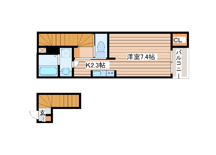 アルバトロス川内の間取り