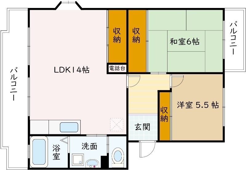 パストラル菅原IIの間取り