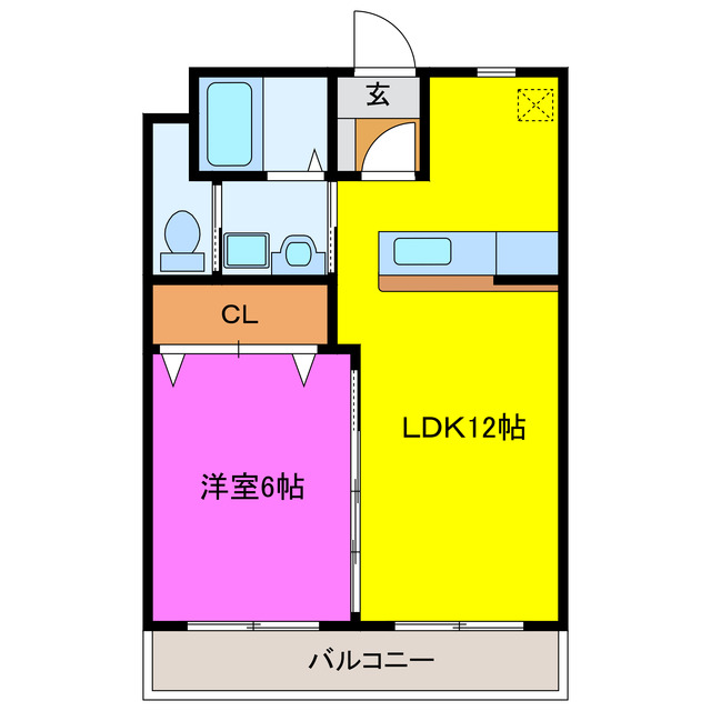 磐田市立野のマンションの間取り