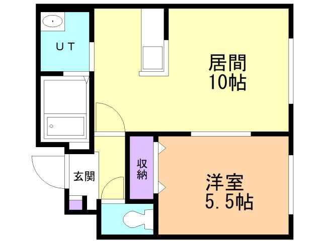 北広島市東共栄のマンションの間取り