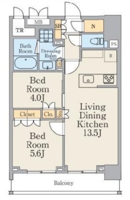 クレストコート町屋の間取り