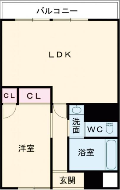 松栄畷ハイツの間取り